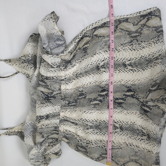 Lavender Brown Animal Print Playsuit XS - Picture 7 of 13